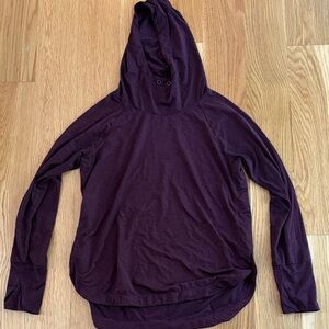 Athleta Deep Purple Hoodie Sweatshirt